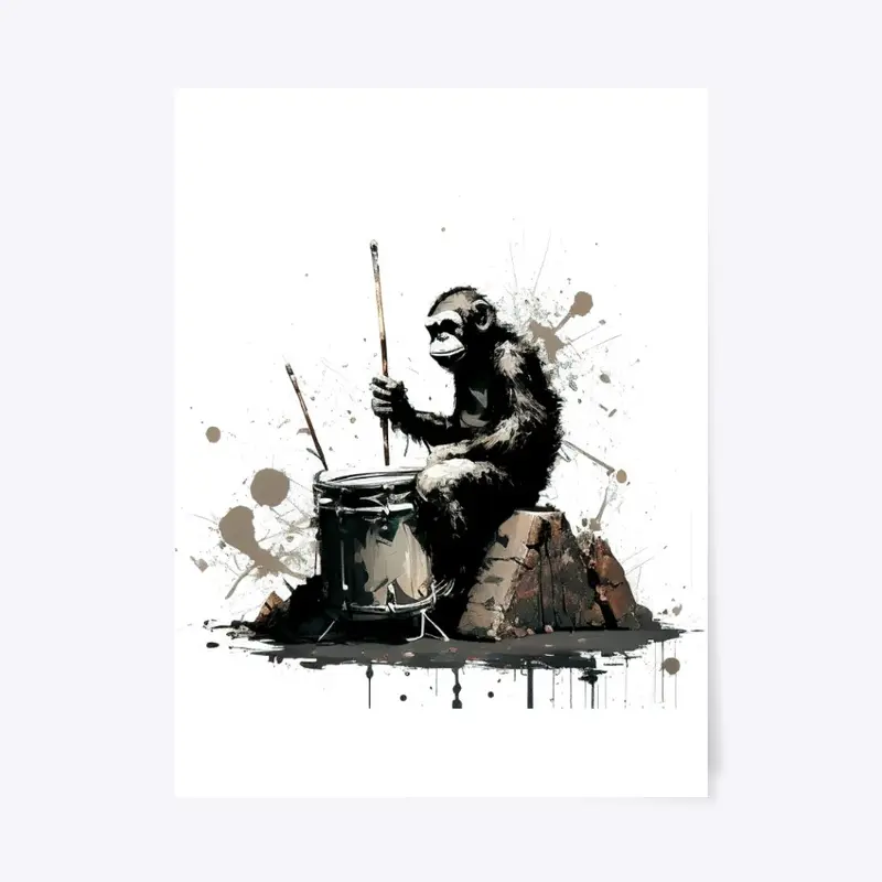 Monkey Drummer