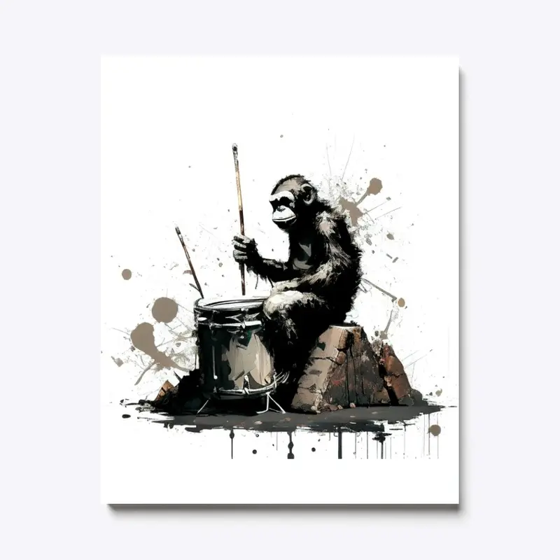 Monkey Drummer